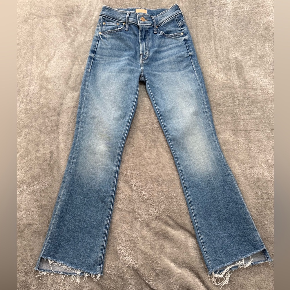 Mother Jeans Womens 24 Insider Crop Step Fray Monkey In The Middle